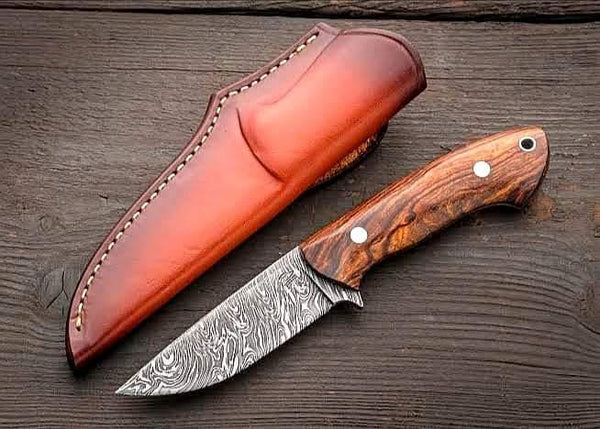 7 pieces Custom made hand forged Damascus steel full tang blade kitchen knife  set, Over 75 inches Length of Damascus sharp knives (15+14+13.5+12+11+10+9)  Inches, Cow hide Leather sheath - Damacus Depot, Inc.