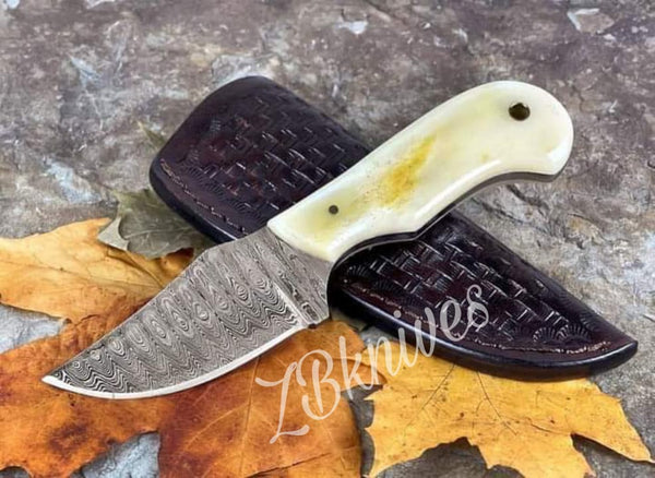 7 pieces Custom made hand forged Damascus steel full tang blade kitchen  knife set, Over 75 inches Length of Damascus sharp knives  (15+14+13.5+12+11+10+9) Inches, Cow hide Leather sheath - Damacus Depot,  Inc.