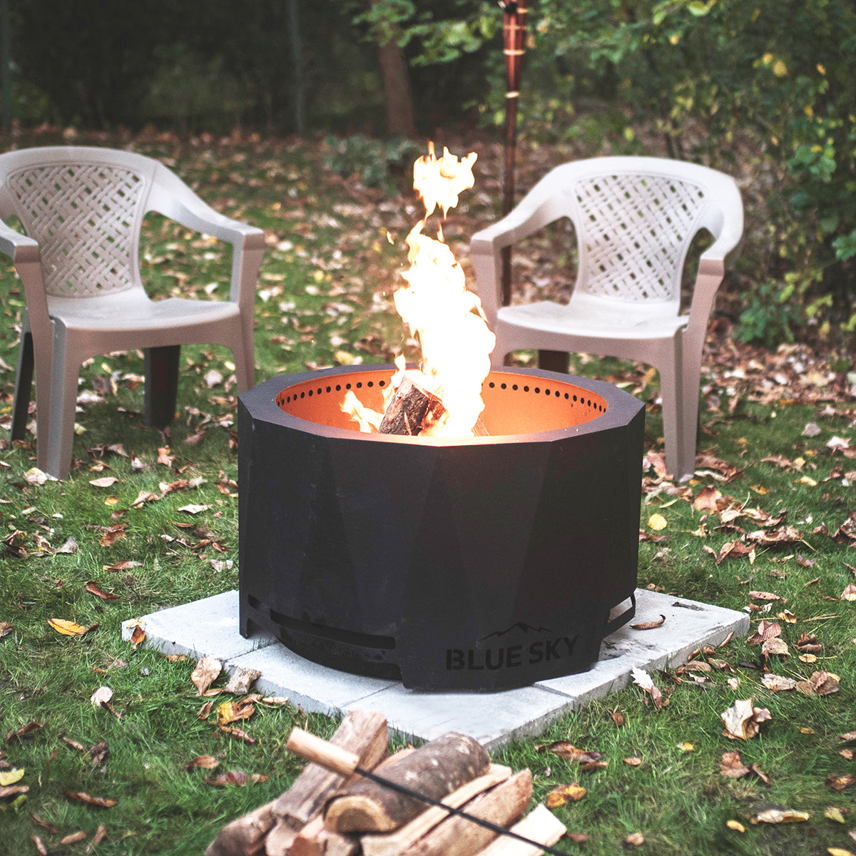 The Mammoth Smokeless Patio Fire Pit - Blue Sky Outdoor Living