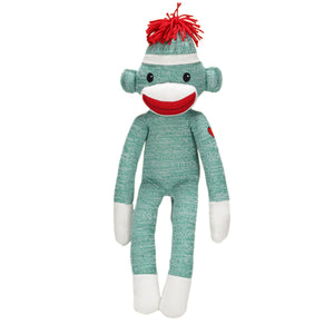 green monkey stuffed animal