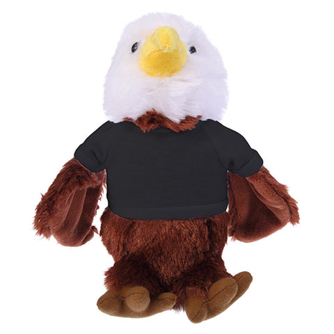 Cute Beige American Eagle Bird Plush Mascot With Black Head