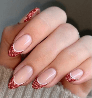 Sparkly French Tip