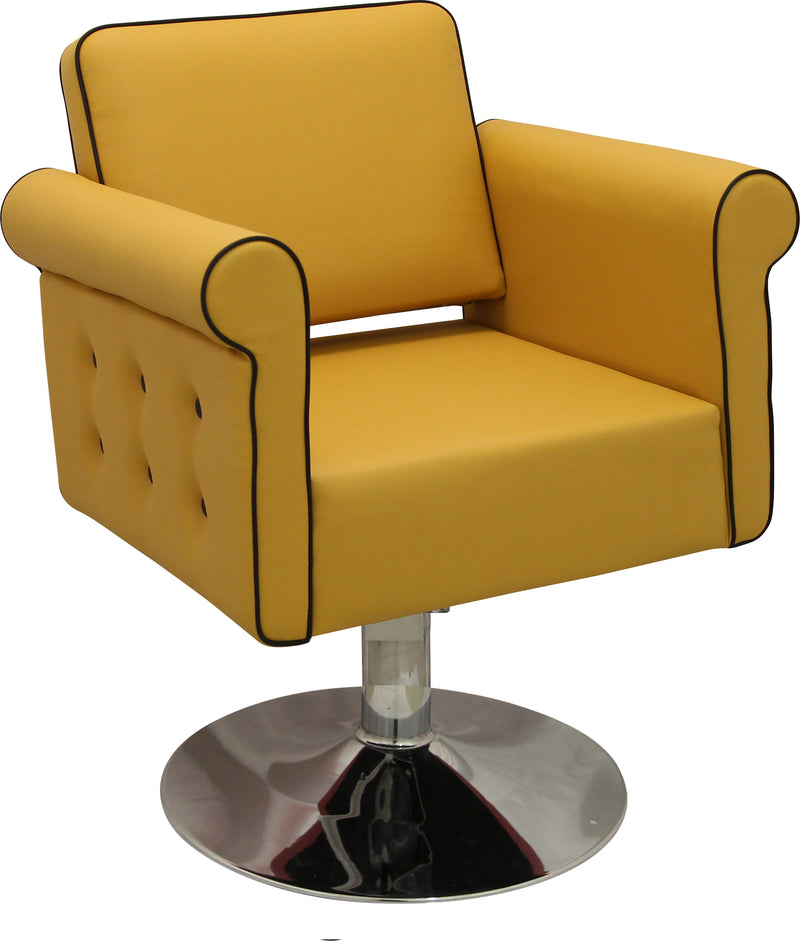 yellow styling chairs