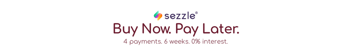 Sezzle; Buy Now. Pay Layer - 4 payments. 6 weeks. 0% interest.