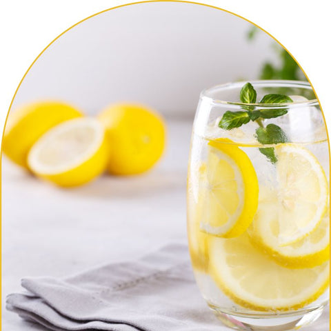 Lemon juice and water