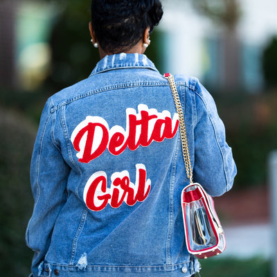 Denim Jacket with Chenille Patch