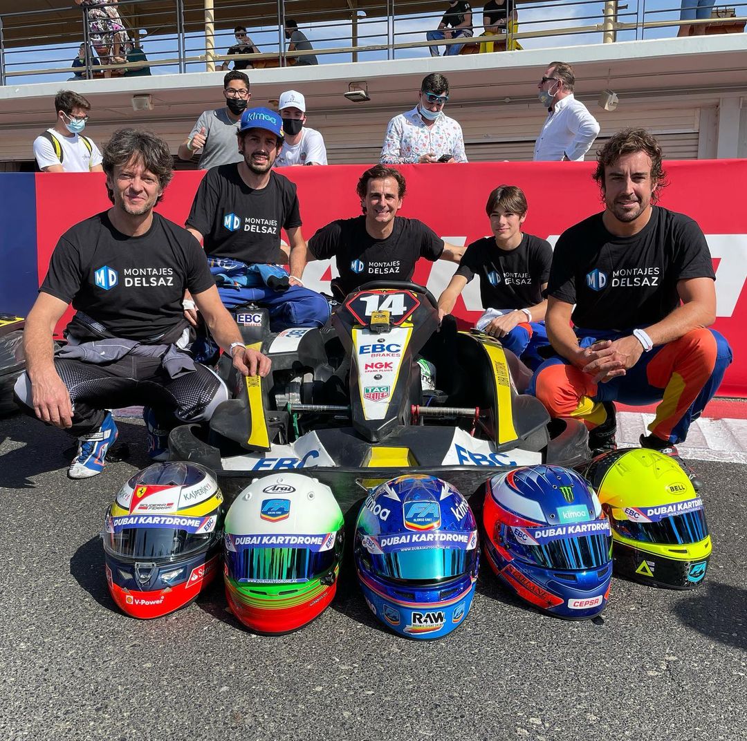 Fernando Alonso 24 Horas de Dubái de Karting