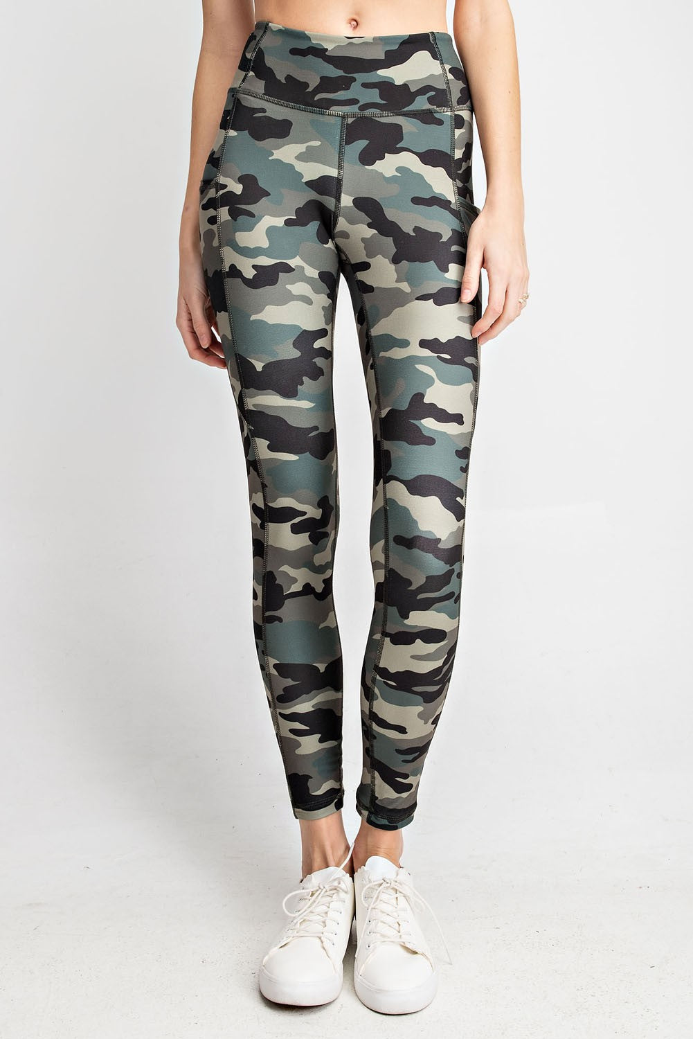 Camo Laser Cut Leggings - Sassy Stitches Boutique