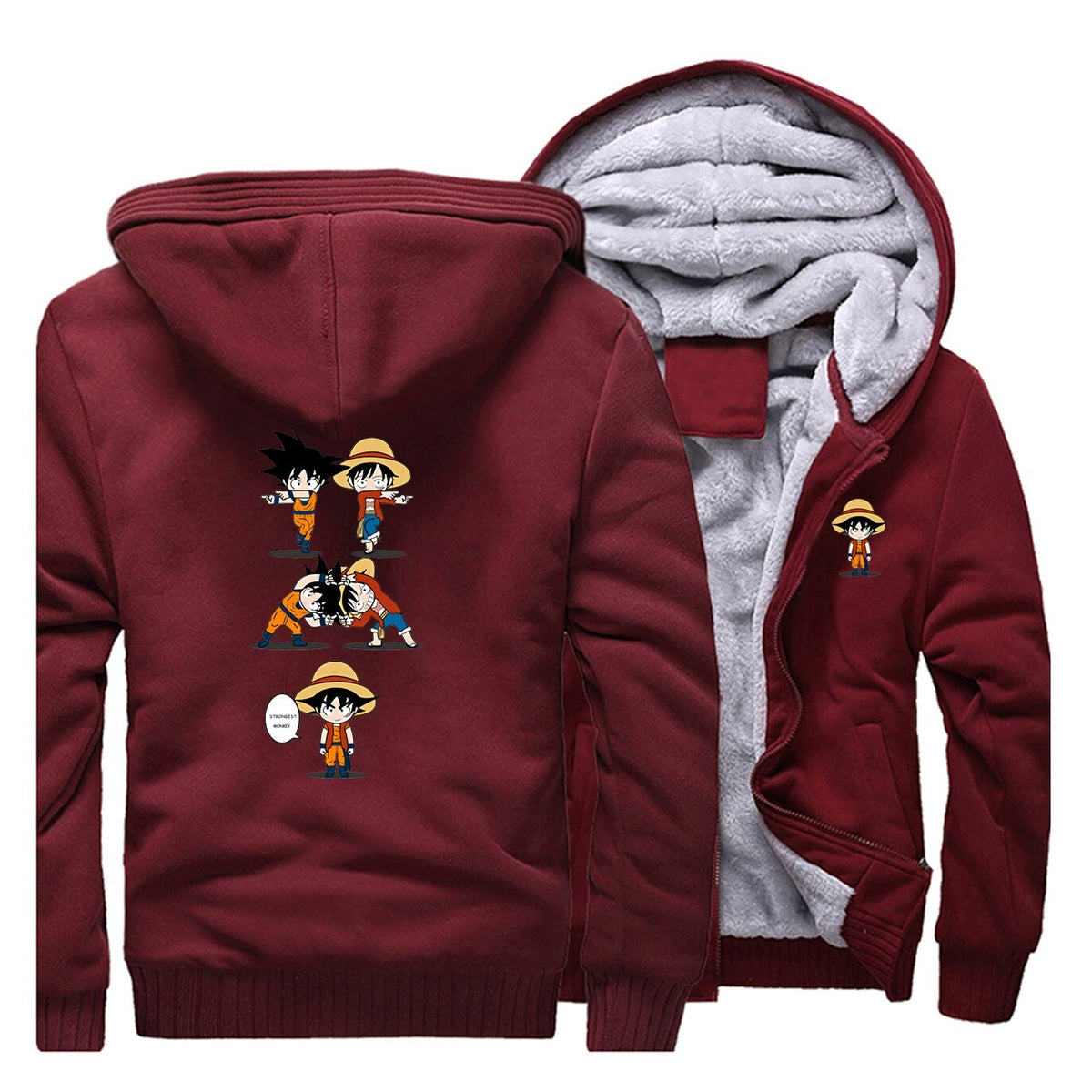 Veste Luffy And Goku Onepiece Sekai®