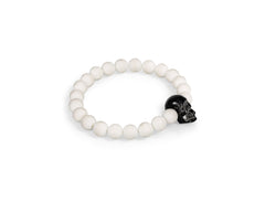 White Onyx Skull Bracelet