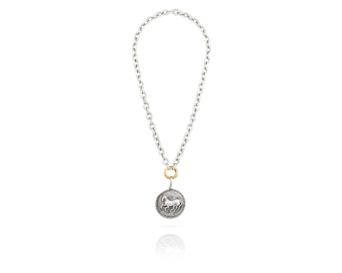 Trojan Dog Tag Necklace  Diamond – Vincent Peach Fine Jewelry