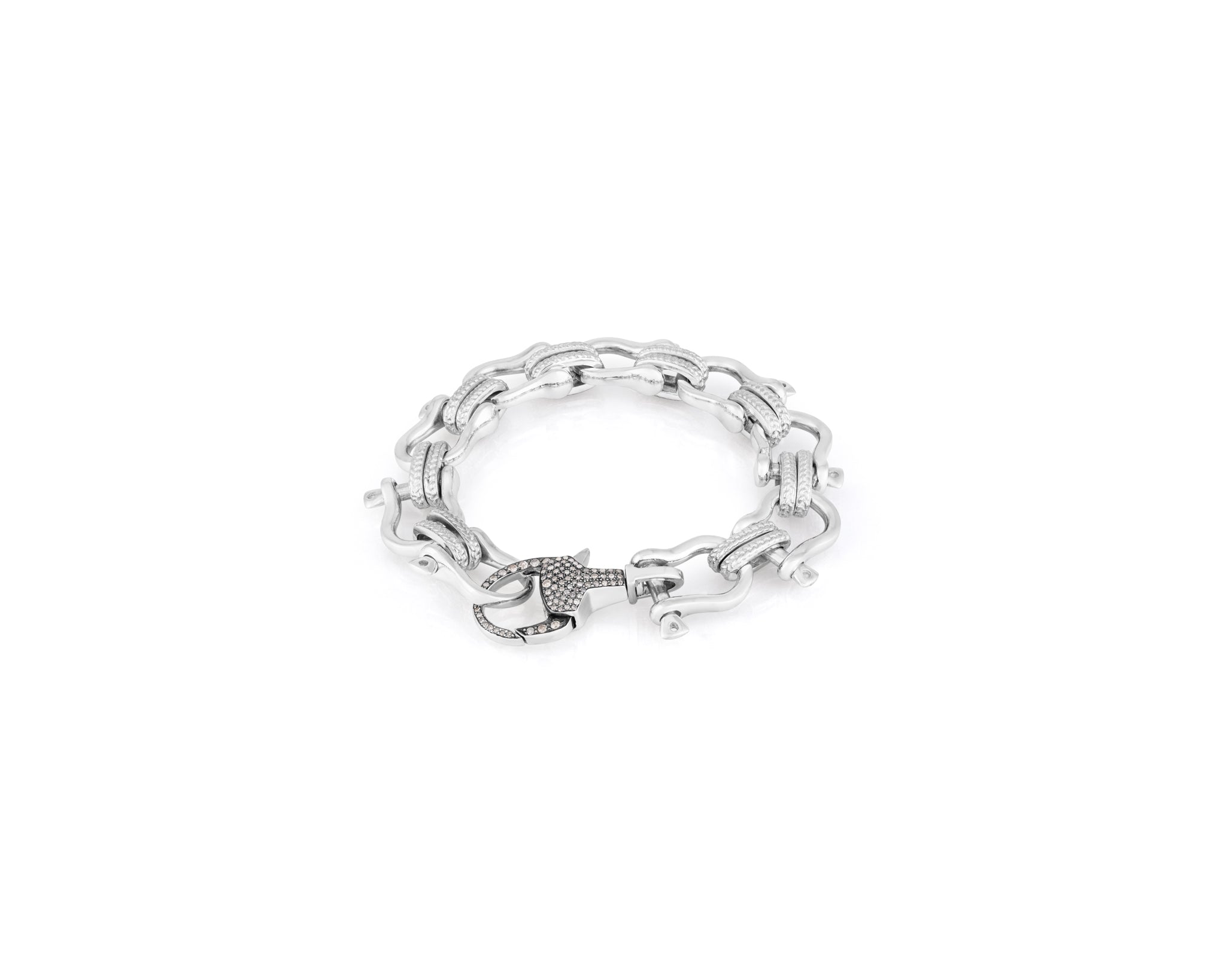 Shackle Infinity Lock Bracelet | Diamond