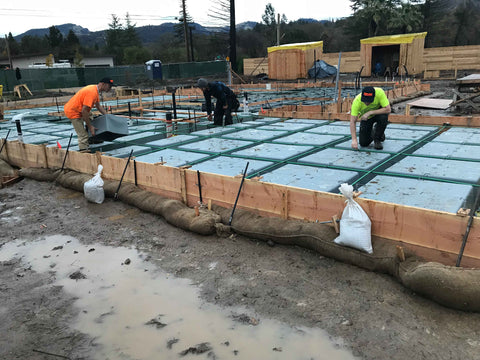 The Wafflemat Foundation System installs directly on-grade making it the perfect choice for projects that want to avoid the need for costly site remediation technologies.