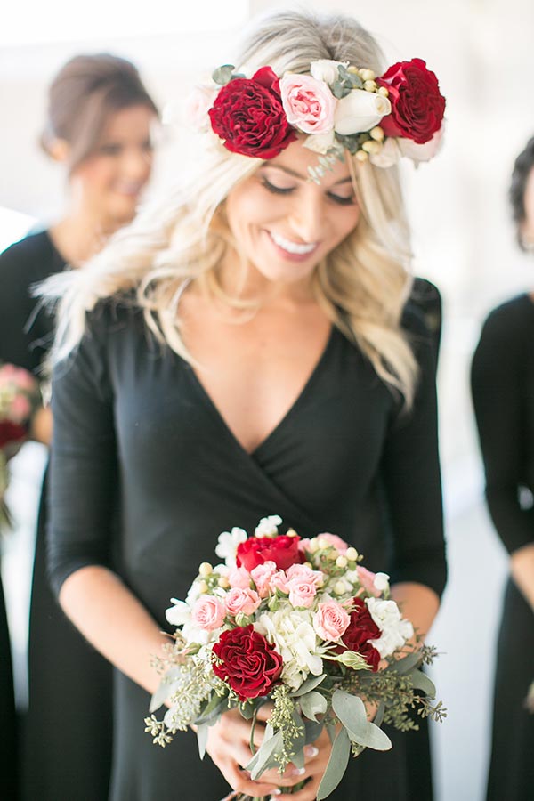 Simple white flower sale crown