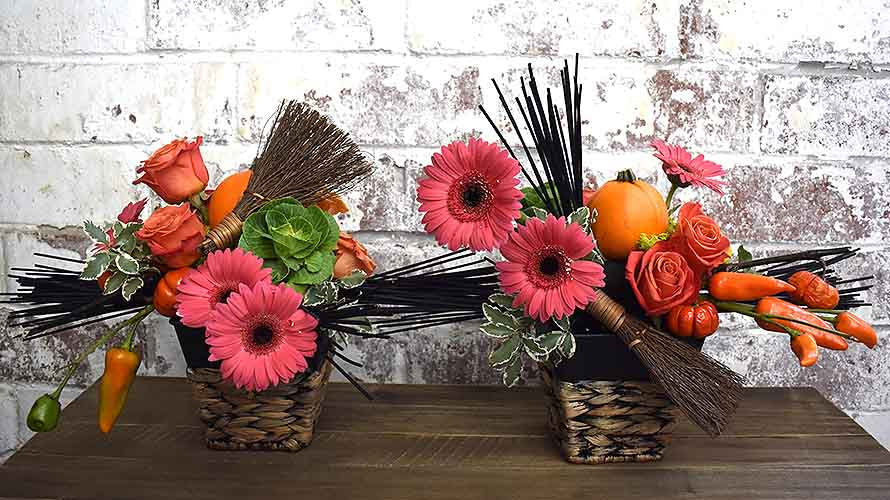 Halloween Floral Centerpiece Midnight foam | OASIS Floral Products