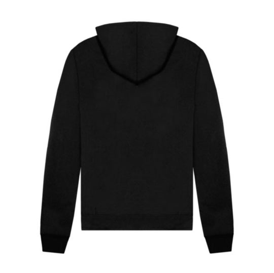 plain black hoodie back