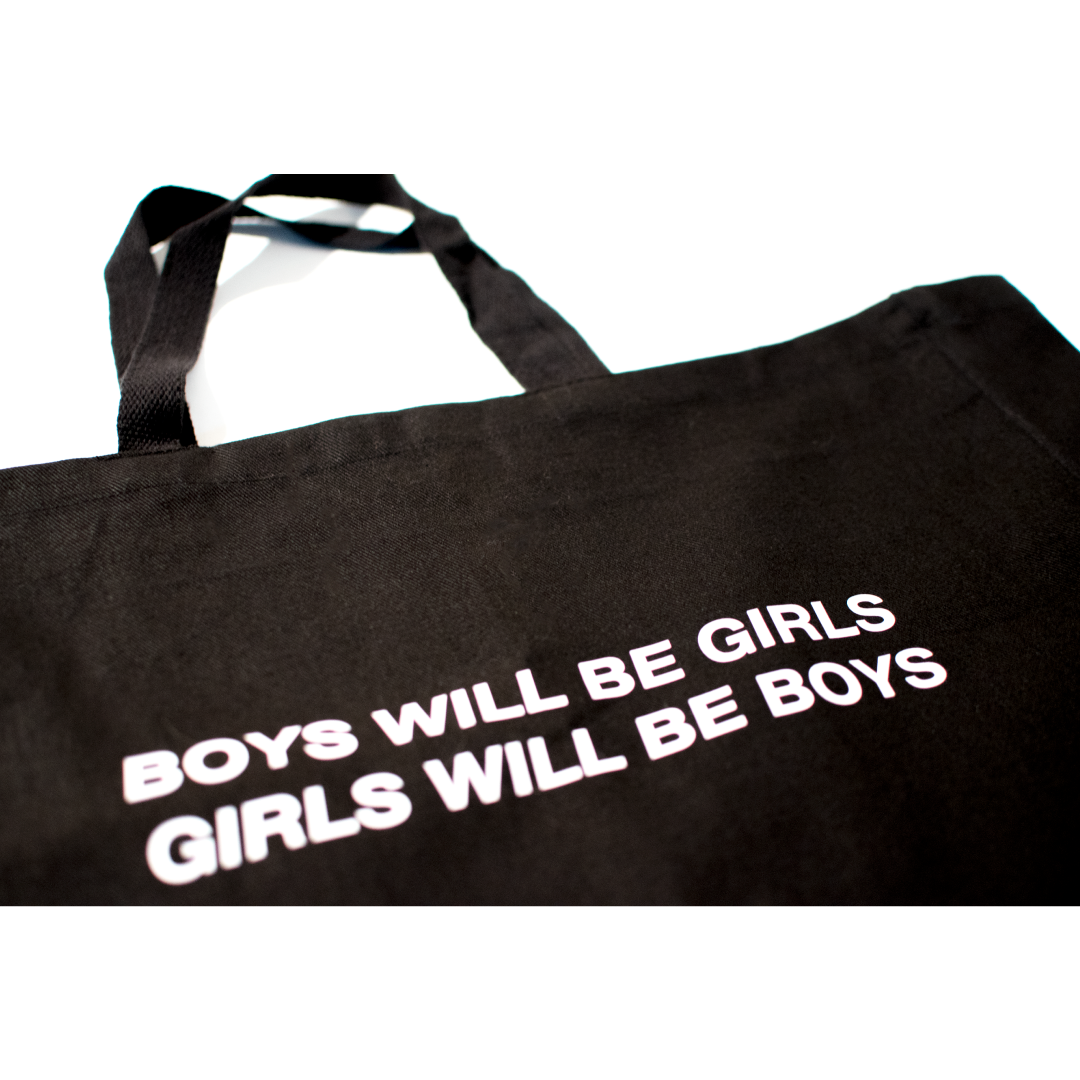 Boys Will Be Girls, Girls Will Be Boys Oversized Tote Bag