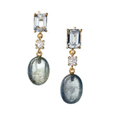 Blue Lagoon Aquamarine 18K Gold One of a Kind Gemstone Earrings.