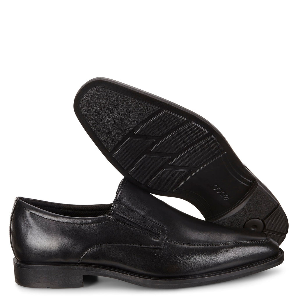 ecco leather loafers