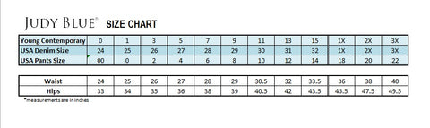 Blue Size Chart