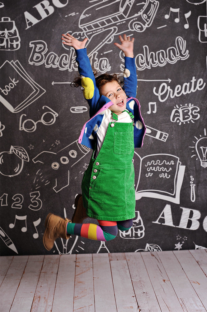  Back  to School  Chalkboard Photo Backdrop PepperLu