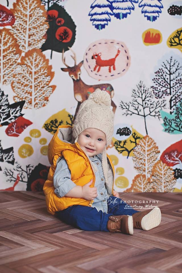 Forest Critters Photo Backdrop – PepperLu