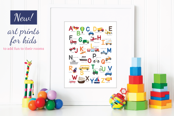 NEW! Animal Alphabet Art Print by Tickled Peach Studio
