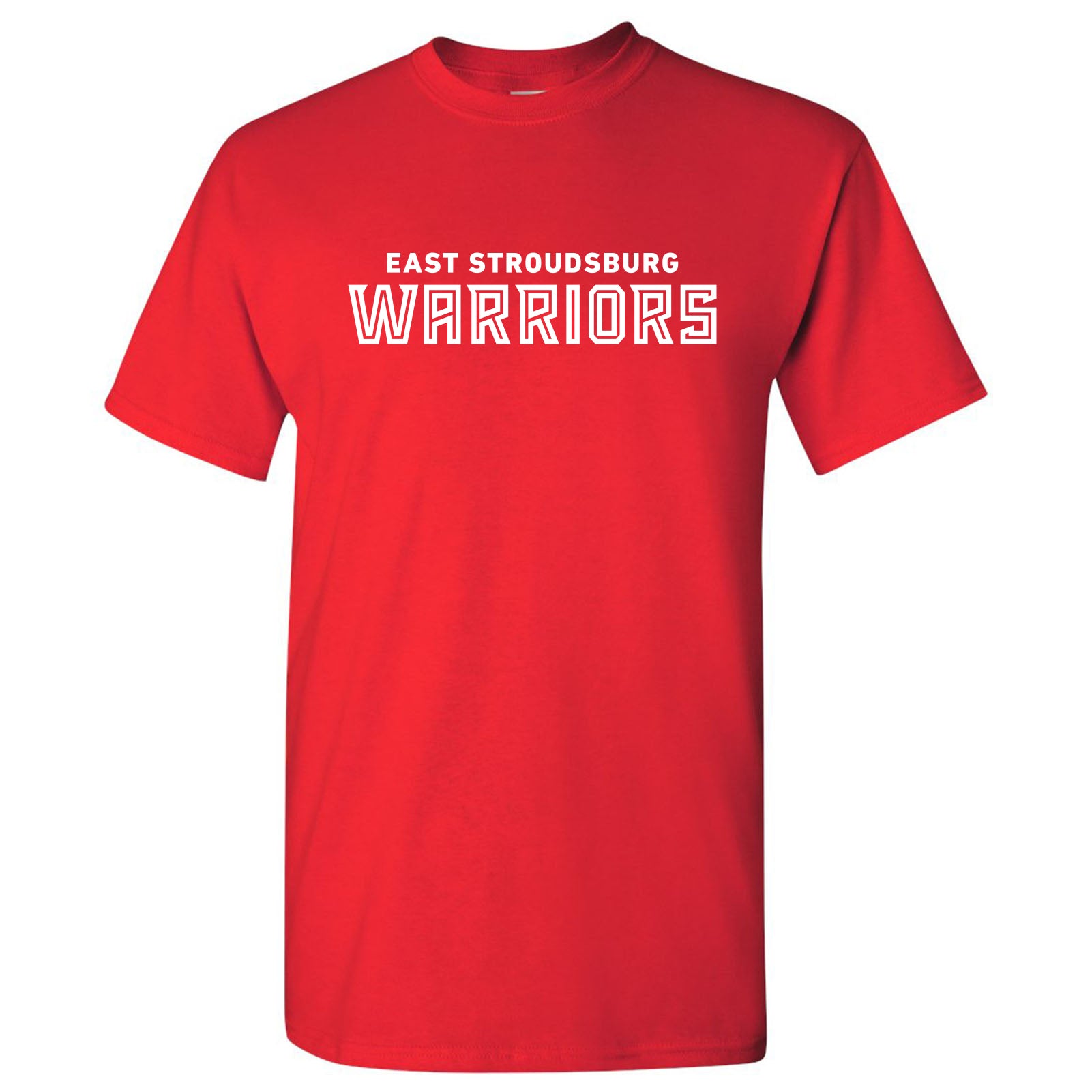 East Stroudsburg University Warriors Basic Block Short Sleeve T Shirt