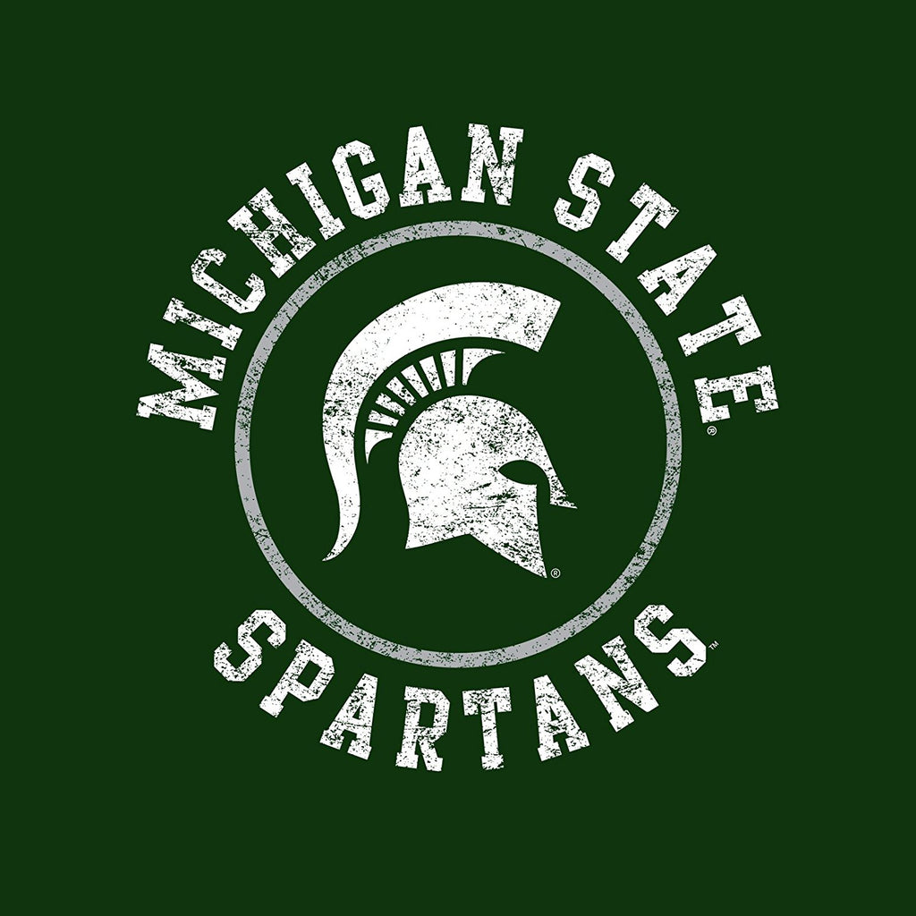 Michigan State University Spartans Distressed Circle Logo Next Level S