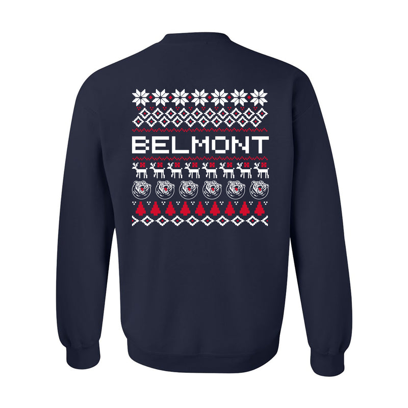 Belmont Holiday Sweater Crewneck - Navy
