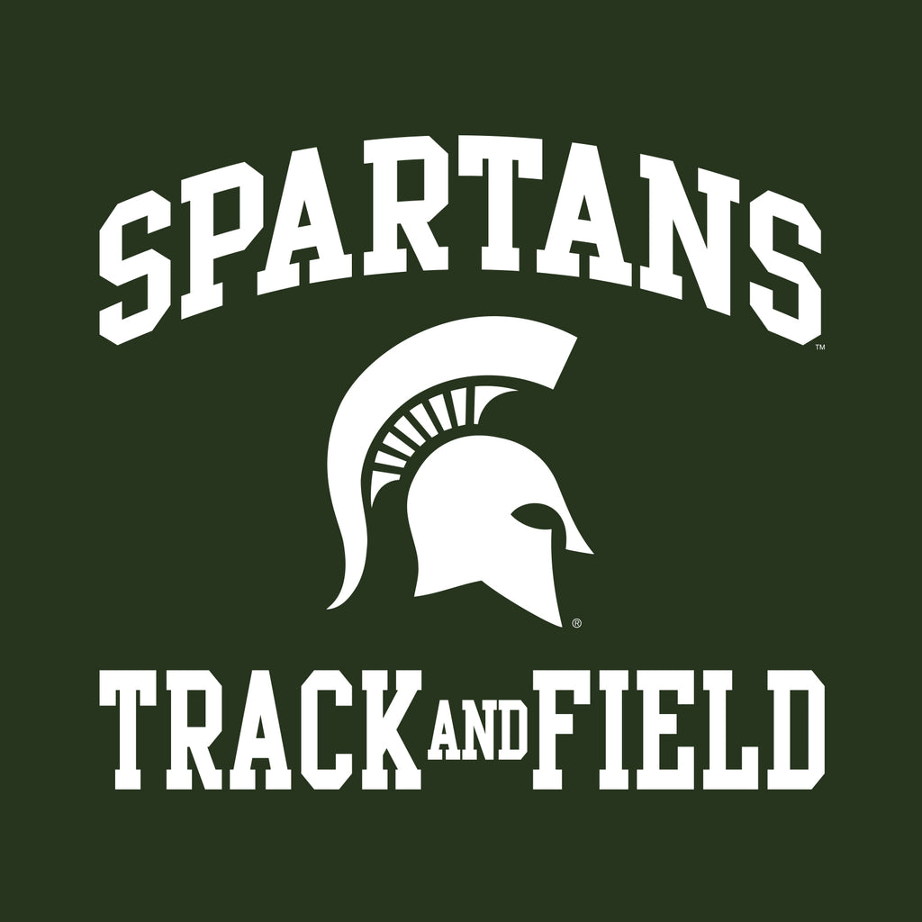 Michigan State University Spartans Arch Logo Track Field Short Sleev