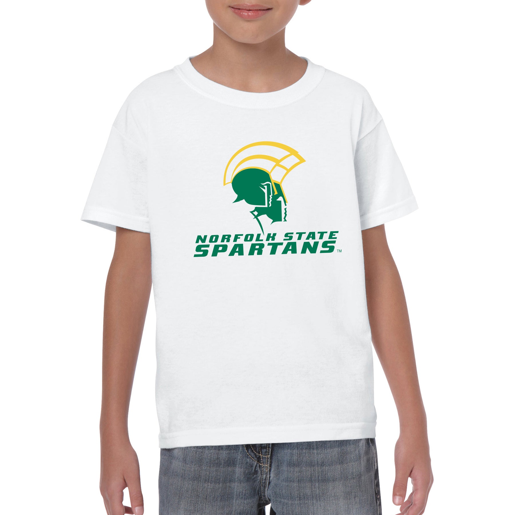 Norfolk State University Spartans Primary Logo Youth Short Sleeve T Sh Underground Printing
