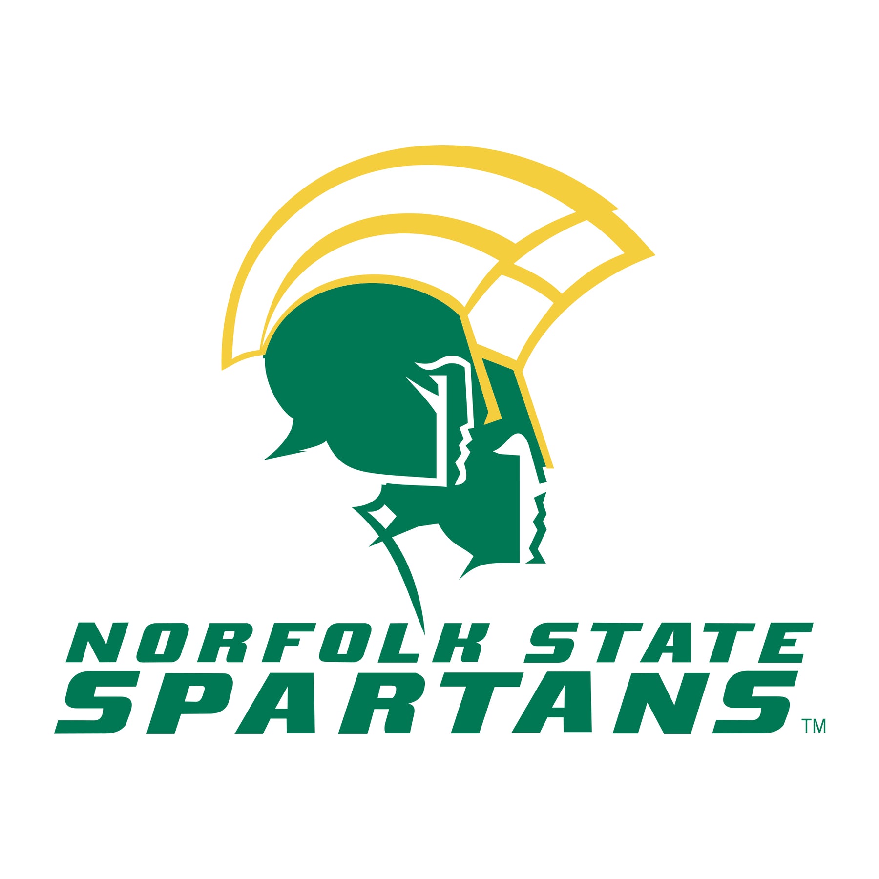 Norfolk State University Spartans Primary Logo Tank Top White Underground Printing