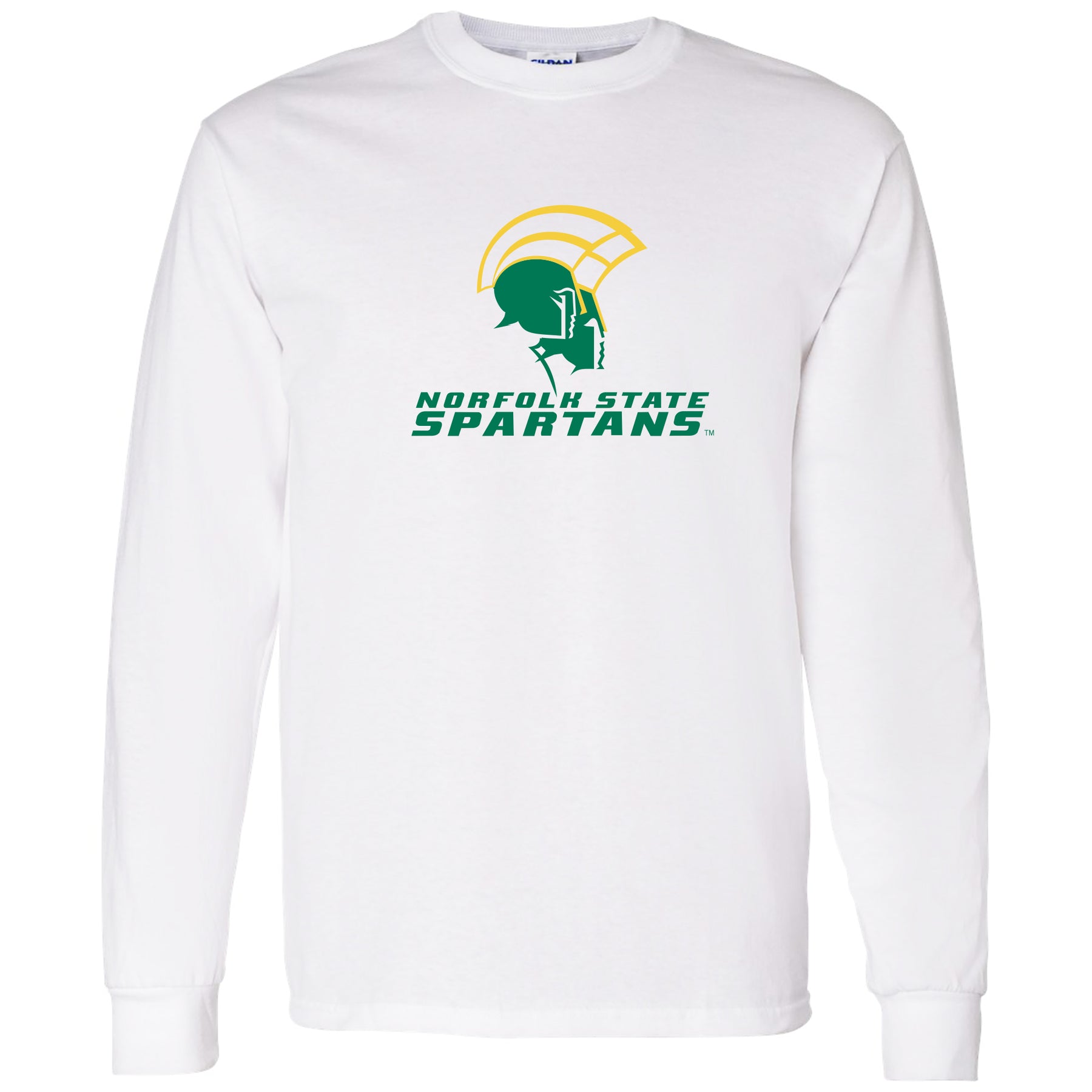 Norfolk State University Spartans Primary Logo Long Sleeve T Shirt W Underground Printing