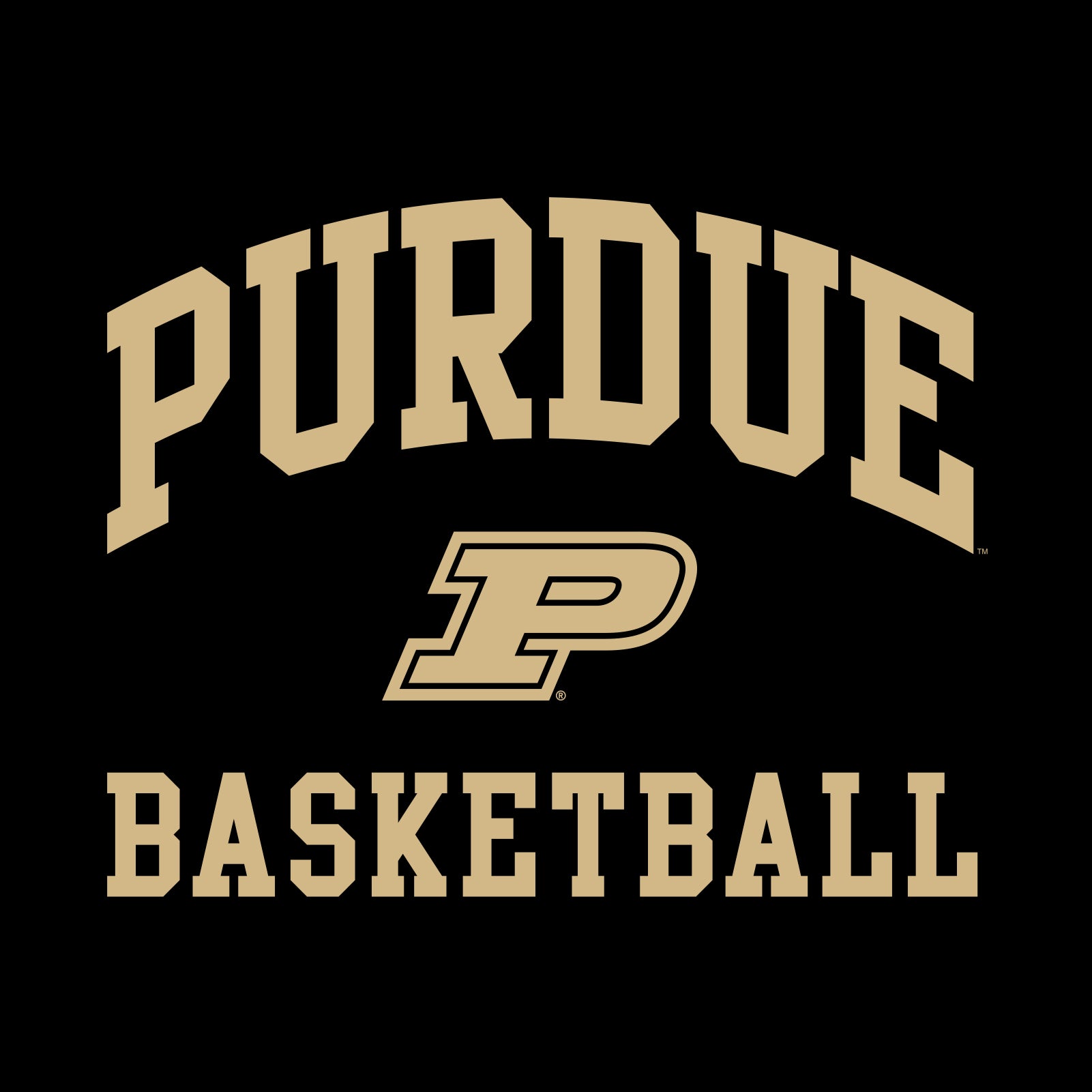 Purdue University Boilermakers Arch Logo Basketball Short Sleeve T Shi – Underground Printing