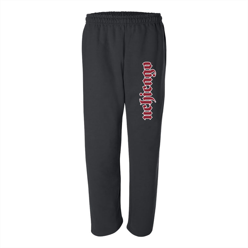 UChicago Maroons Super Block Sweatpants - Black