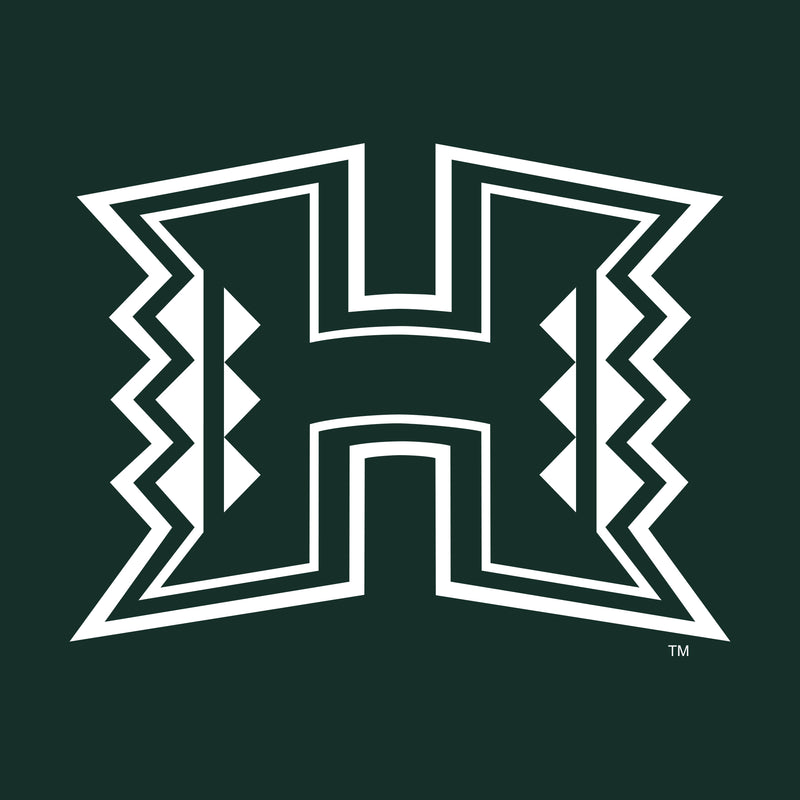 University of Hawaii Rainbow Warriors Primary Logo Cotton Womens TShi