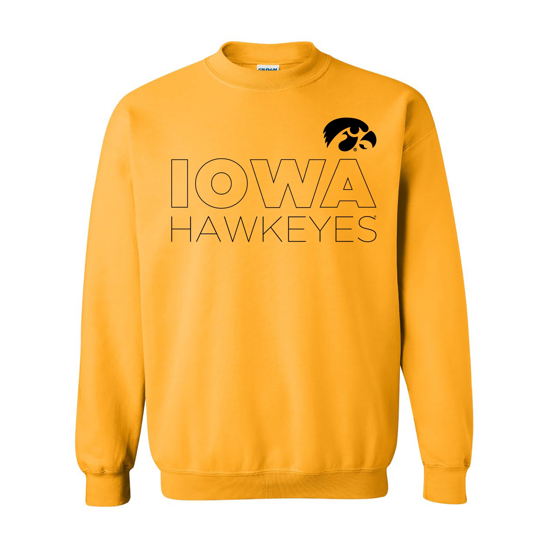 gold iowa hawkeye sweatshirt