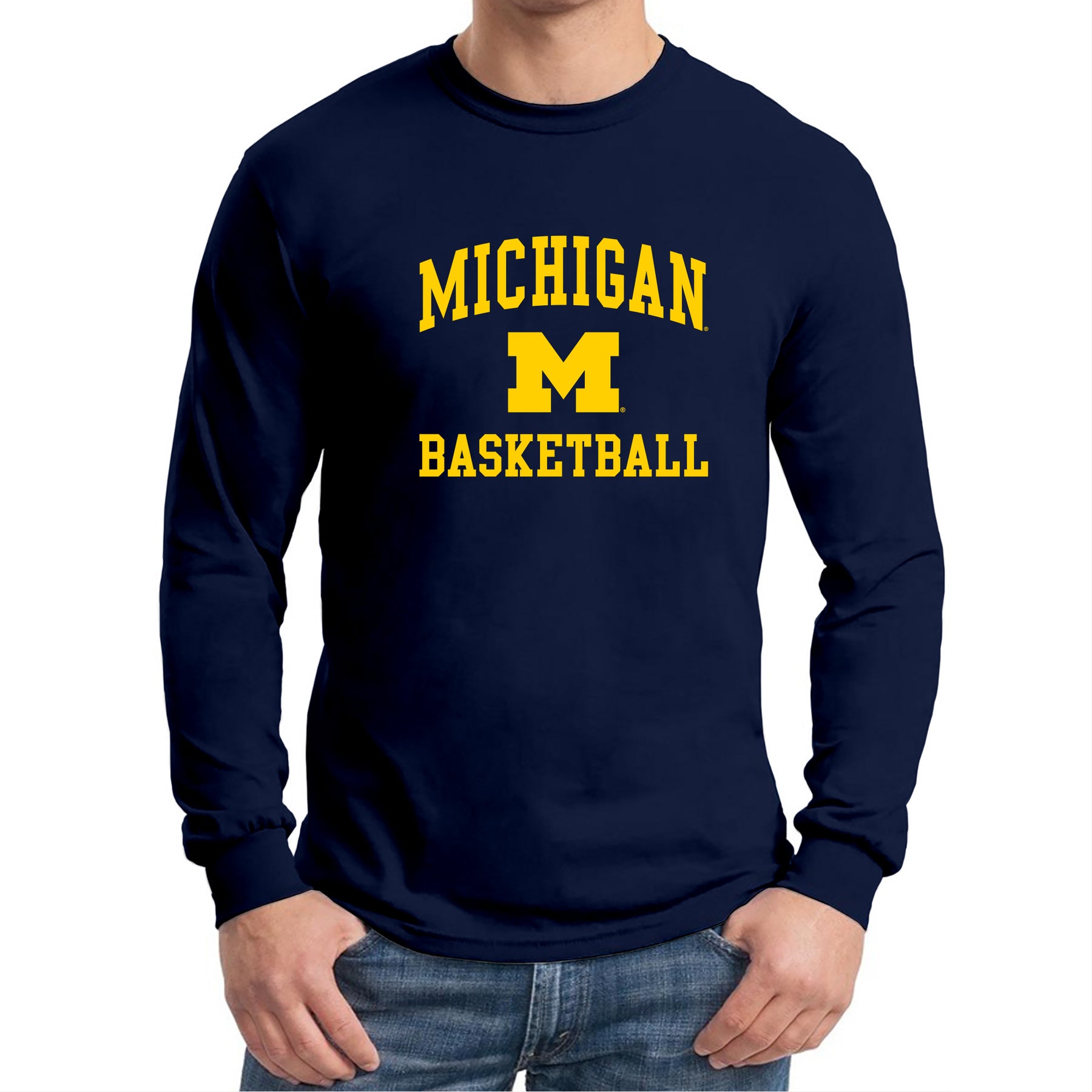 michigan basketball long sleeve shirt