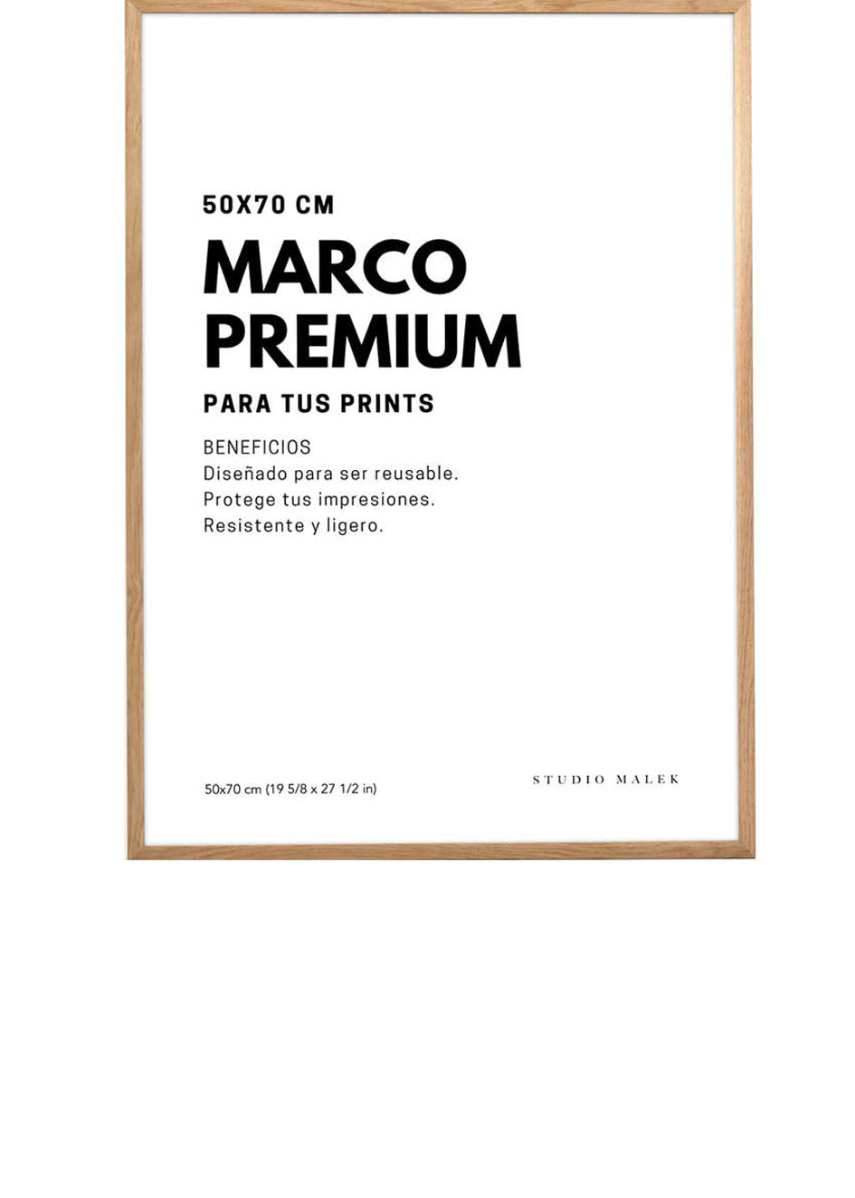 Póster en marco negro 70x100 cm - Malaquita en un marco de plata y