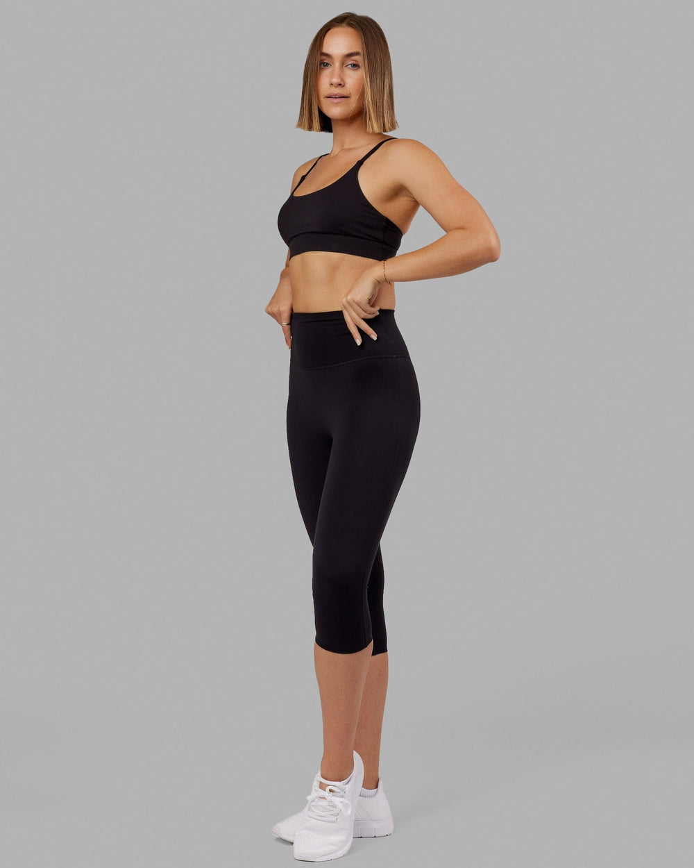 Fusion 3/4 Length Leggings - Black – LSKD US