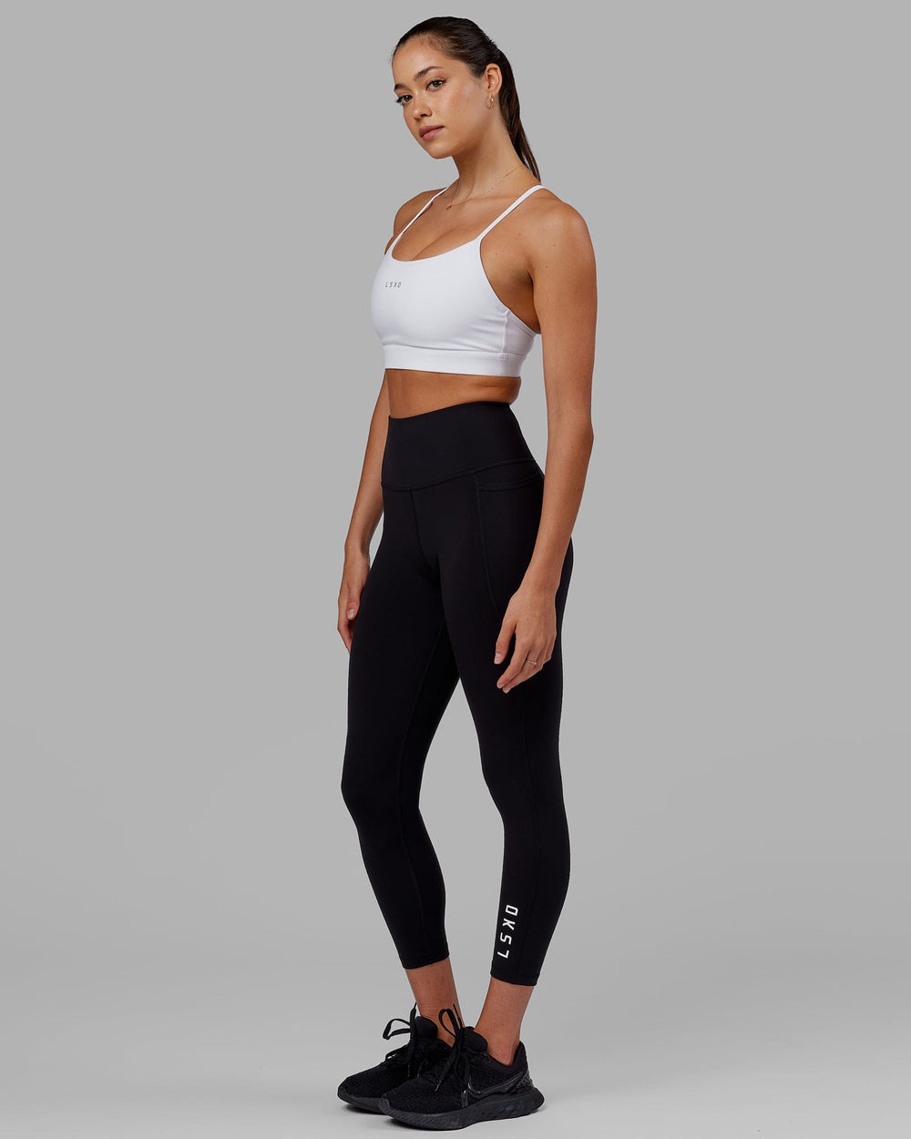 TQD size large black cropped athletic leggings - $18 - From Melinda