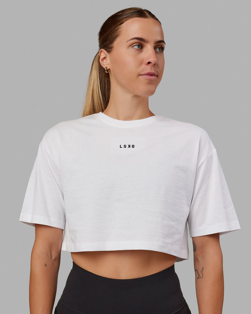 Enjoy the Journey Heavyweight Cropped Tee - Phantom