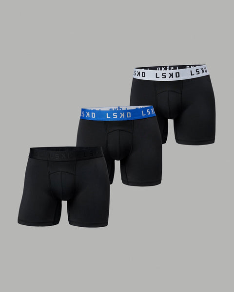 Boxer Briefs 3 Pack in Black - Men's Bodywear
