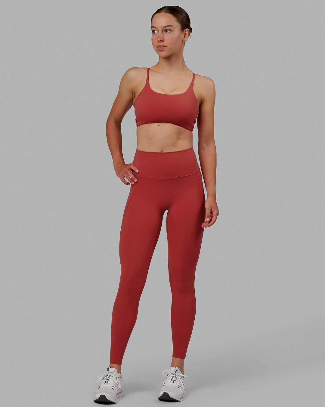 Fusion Full Length Leggings - Infrared