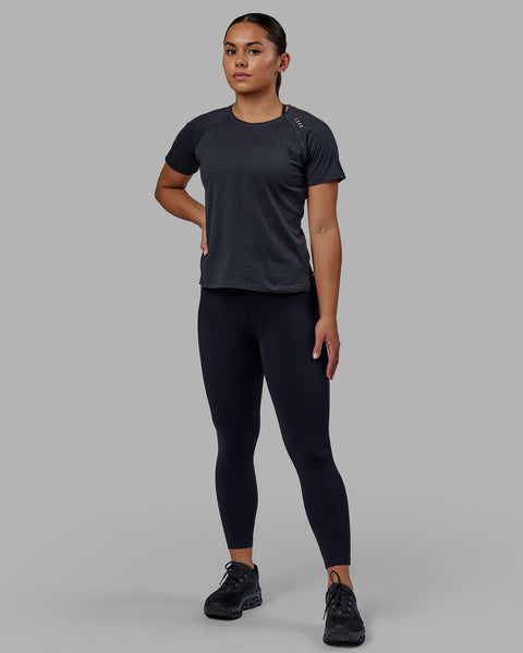 Staple Active Cropped Tank - Black