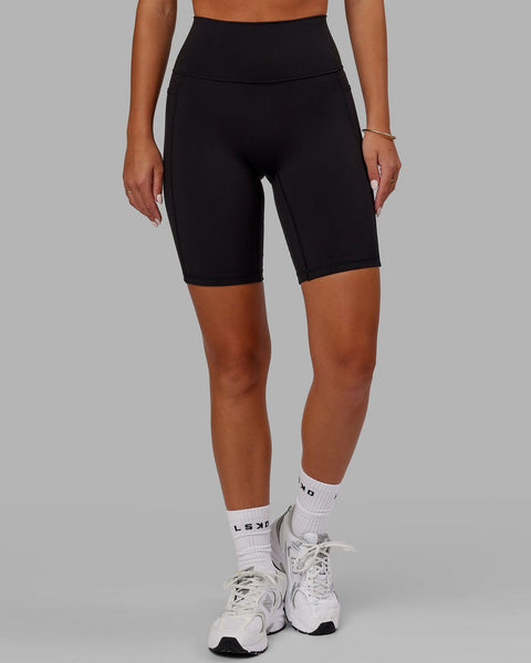 Oalka Black Spade Dye Athletic Biker Shorts Women's Size Medium - beyond  exchange