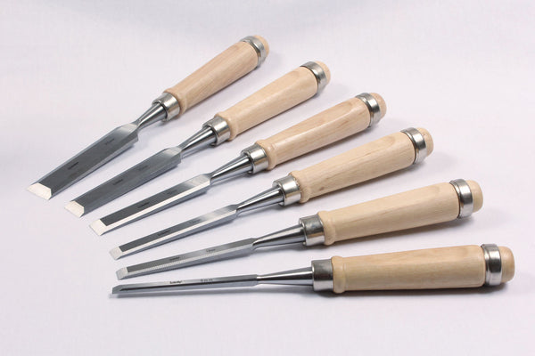 Luban 6 Piece Bench Chisel Set with Steel Ferrule in 