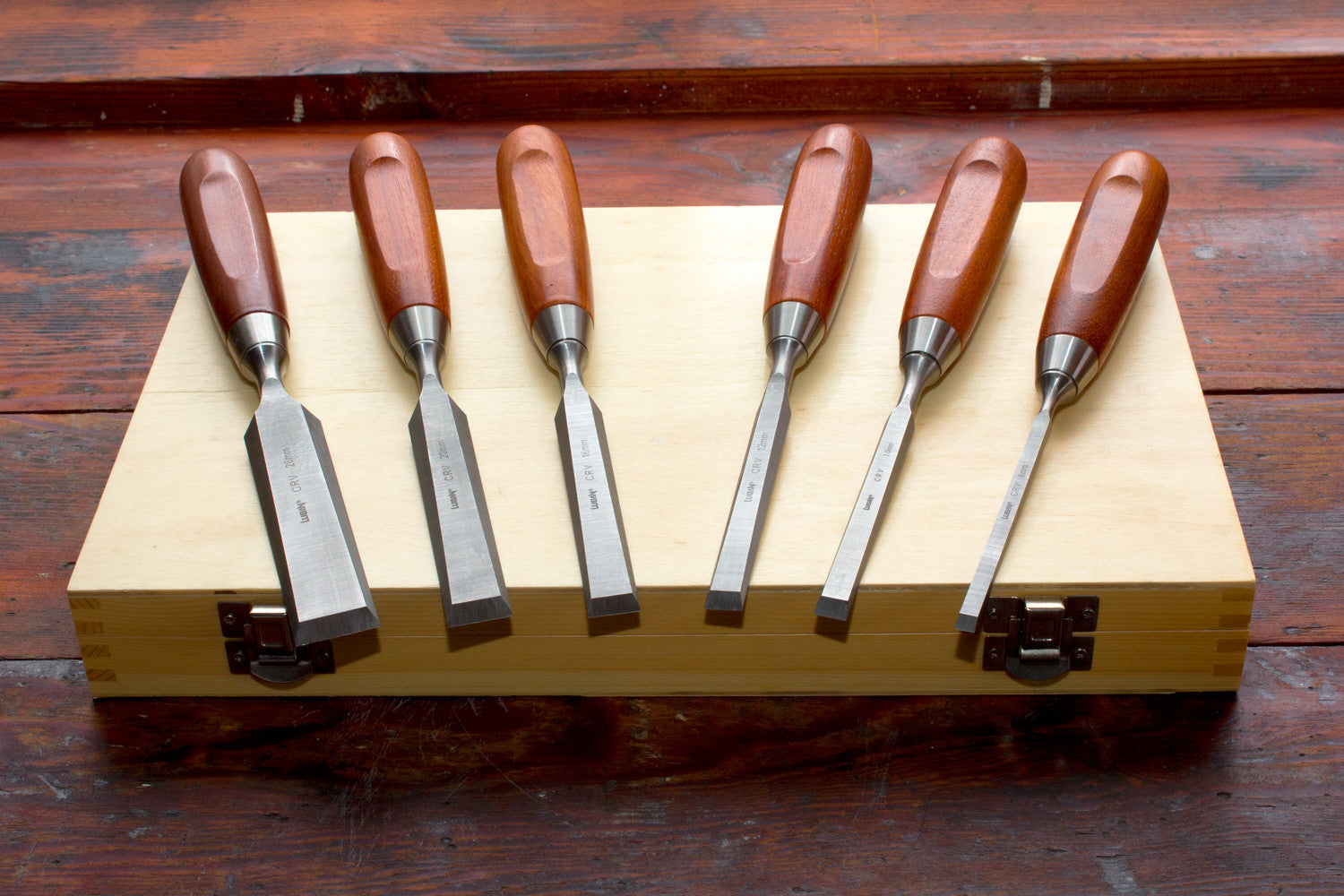 Luban 6 Piece Bevel Edge Chisel Set - Fine Tools Australia