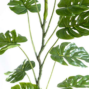 Plant Couture - Artificial Plants - Hanging Monstera Vine 120cm - Close Up Of Leaves And Stems 